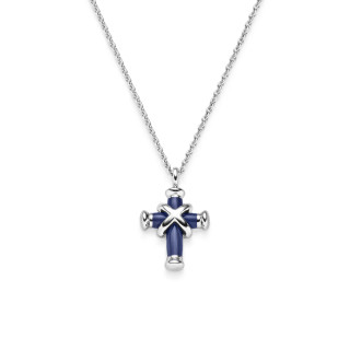 Weißgold, Halsschmuck, Leo Wittwer Leo Wittwer Kreuz Mini mit Kette, Ref: 34-1035771-0001