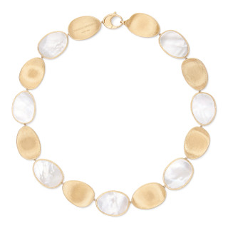 Gelbgold, Halsschmuck, Marco Bicego Lunaria Color Collier, Ref: CB2636 MPW Y