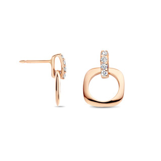 Roségold, Ohrringe, Bigli Elements Earrings, Ref: 23O107Rdia