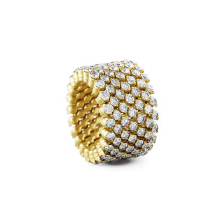 Gelbgold, Ringe, Serafino Consoli Brevetto Multi-Size Ring, Ref: RMS 7F2 YG WD