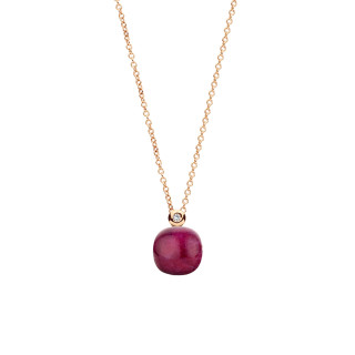 Roségold, Halsschmuck, Bigli Mini Sweety Anhänger mit Kette klein, Ref: 20H73Ramrubmp_42