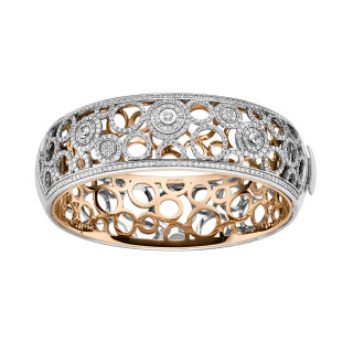 Roségold &amp;amp; Weißgold, Armschmuck, Leo Wittwer Panta rhei® Armreif, Ref: 65-0952476-1000