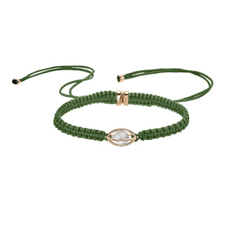Roségold, Armschmuck, Leo Wittwer Rough Cut® Macramé Armband, Ref: 62-1003073-9300--w