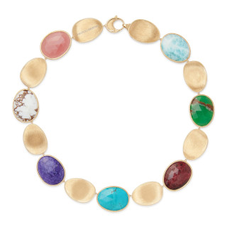 Gelbgold, Halsschmuck, Marco Bicego Lunaria Color Collier, Ref: CB2636_MIX2_Y_02