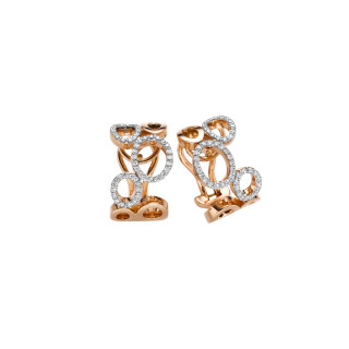 Roségold, Ohrringe, Leo Wittwer Panta rhei® Ohrclips, Ref: 51-0982173-1000