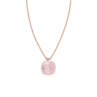 Roségold, Halsschmuck, Bigli Mini Sweety Anhänger mit Kette, Ref: 20H34Rpqmp_42