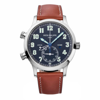 Damen- und Herrenuhr, Patek Philippe Calatrava Pilot Travel Time, Ref: 5524G-001