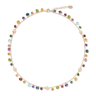Gelbgold, Halsschmuck, Marco Bicego Africa Gemstone Halskette, Ref: CB2781_MIX02_Y_02