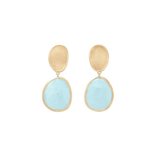 Gelbgold, Ohrringe, Marco Bicego Lunaria Color Ohrhänger, Ref: OB1436 AQD Y