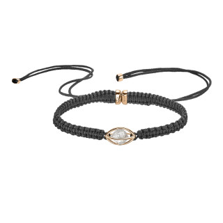 Roségold, Armschmuck, Leo Wittwer Rough Cut® Macramé Armband, Ref: 62-1003073-9100--w