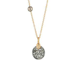 Roségold, Halsschmuck, Gellner Melange Collier mit Einhänger, Ref: 5-24566-01