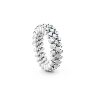 Weißgold, Ringe, Serafino Consoli Brevetto Multi-Size Ring, Ref: RMS 3H2 WG WD