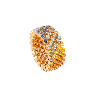 Gelbgold, Ringe, Serafino Consoli Brevetto Multi-Size Ring, Ref: RMS 5F7 YG RAINBOW