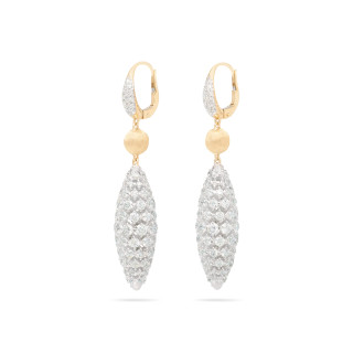 Gelbgold &amp;amp; Weißgold, Ohrringe, Marco Bicego Africa Alta Ohrhänger, Ref: OB1874-MB_B_YW_Q6
