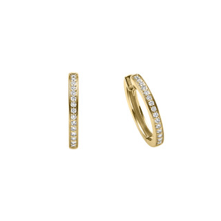 Gelbgold, Ohrringe, Leo Wittwer Panta rhei® Creolen, Ref: 46-1011170-1000