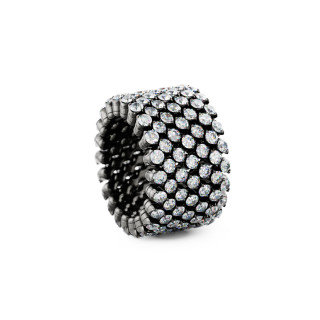 Gold farbig veredelt, Ringe, Serafino Consoli Brevetto Multi-Size Ring, Ref: RMS 7F2 BG WD