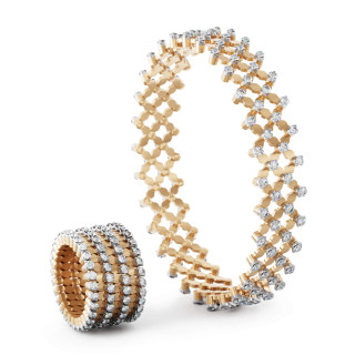 Roségold, Armschmuck, Serafino Consoli Serafino Multi-Size Ring und Armreif, Ref: S.RB A-7F2 RWG WD