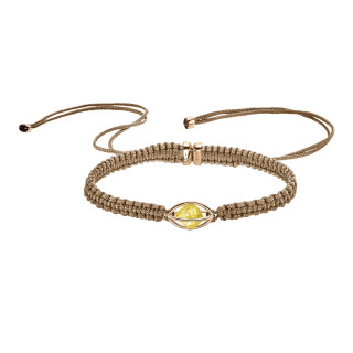 Roségold, Armschmuck, Leo Wittwer Rough Cut® Macramé Armband, Ref: 62-1003073-9810--c