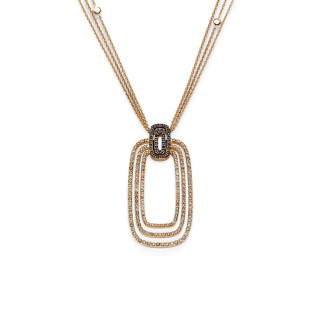 Roségold, Halsschmuck, Leo Wittwer Panta rhei® Collier, Ref: 31-1021873-8000