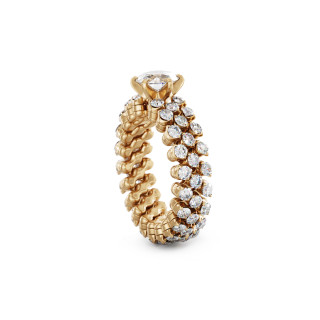 Roségold, Ringe, Serafino Consoli Brevetto Solitaire Multi-Size Ring, Ref: RMS SL WD 075 3F2 RG WD