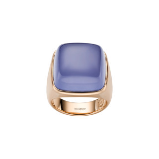 Roségold, Ringe, Leo Wittwer Contemporary Cocktailring Chalcedon, Ref: 12-0991573-0053