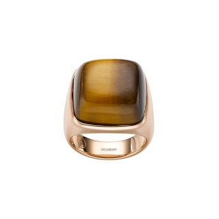 Roségold, Ringe, Leo Wittwer Contemporary Cocktailring Tigerauge, Ref: 12-0991573-0041