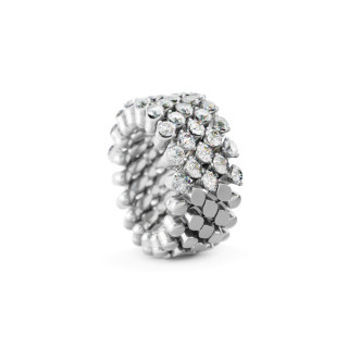 Weißgold, Ringe, Serafino Consoli Brevetto Multi-Size Ring, Ref: RMS 5H4 WG WD