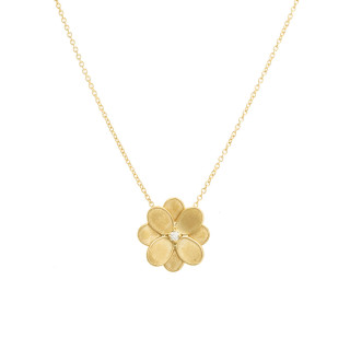 Gelbgold, Halsschmuck, Marco Bicego Petali Anhänger mit Halskette, Ref: CB2434 B Y