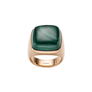 Roségold, Ringe, Leo Wittwer Contemporary Cocktailring Malachit, Ref: 12-0991573-0057