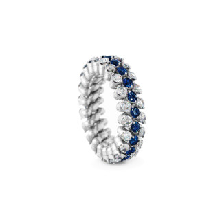 Weißgold, Ringe, Serafino Consoli Brevetto Multi-Size Ring, Ref: RMS 3F2 WG WD BS