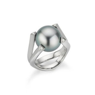 Platin, Ringe, Gellner Wave Ring, Ref: 5-24762-03