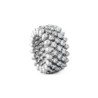 Weißgold, Ringe, Serafino Consoli Brevetto Multi-Size Ring, Ref: RMS 5M4 WG WD