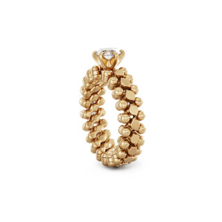 Roségold, Ringe, Serafino Consoli Brevetto Solitaire Multi-Size Ring, Ref: RMS SL WD 050 3N2 RG
