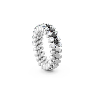 Weißgold, Ringe, Serafino Consoli Brevetto Multi-Size Ring, Ref: RMS 3H2 WG WD BD