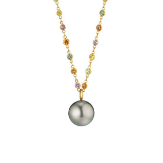 Gelbgold, Halsschmuck, Gellner Modern Classics Collier mit Einhänger, Ref: 5-24481-04