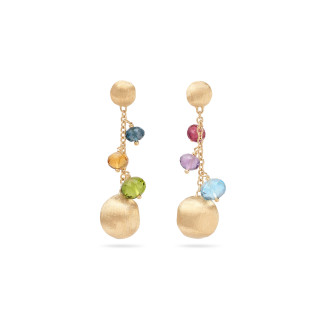 Gelbgold, Ohrringe, Marco Bicego Afrika Gemstone Ohrhänger, Ref: OB1860 MIX02 Y