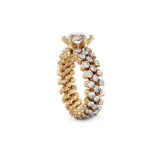 Roségold, Ringe, Serafino Consoli Brevetto Solitaire Multi-Size Ring, Ref: RMS SL WD 125 3F2 RG WD
