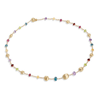 Gelbgold, Halsschmuck, Marco Bicego Africa Gemstone Halskette, Ref: CB2281-L MIX02 Y