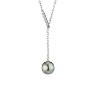 Platin, Halsschmuck, Gellner Salt´n Pepper Collier, Ref: 5-24758-01