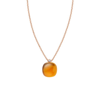 Roségold, Halsschmuck, Bigli Mini Sweety Anhänger mit Kette, Ref: 20H34Rmcmp_42