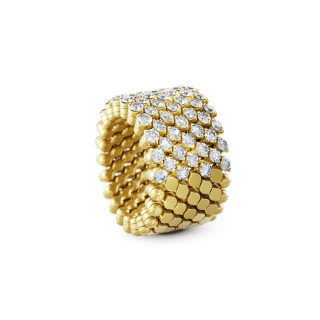 Gelbgold, Ringe, Serafino Consoli Brevetto Multi-Size Ring, Ref: RMS 7H2 YG WD