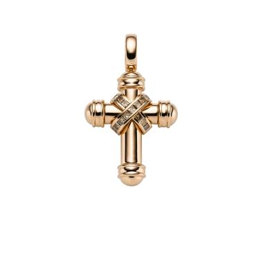 Halsschmuck, Roségold, Leo Wittwer Crosses Leo Wittwer Kreuz