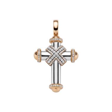 Halsschmuck, Weißgold, Leo Wittwer Crosses Leo Wittwer Kreuz