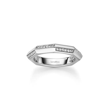 Ringe, Weißgold, Leo Wittwer Love Icon Ring