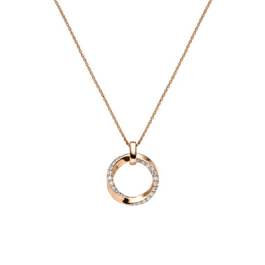 Halsschmuck, Roségold, Leo Wittwer Panta rhei® Anhänger