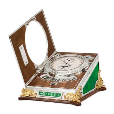 Handaufzug, Patek Philippe Komplizierte Tischuhr