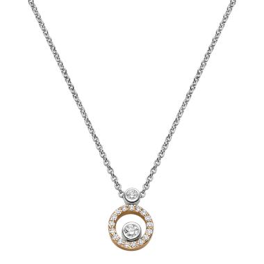 Halsschmuck, Weißgold, Leo Wittwer Panta rhei® Collier