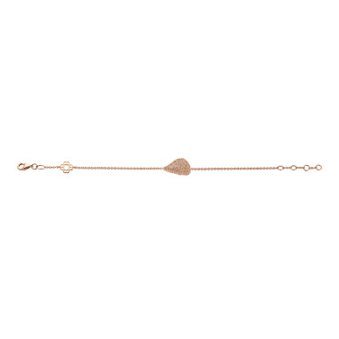         Roségold, Armschmuck, Bigli Mini Leaves Armband