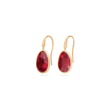 Ohrringe, Gelbgold, Marco Bicego Lunaria Color Ohrringe