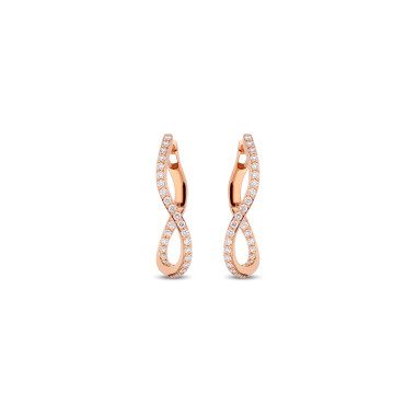         Roségold, Ohrringe, Bigli Infinity Ohrringe